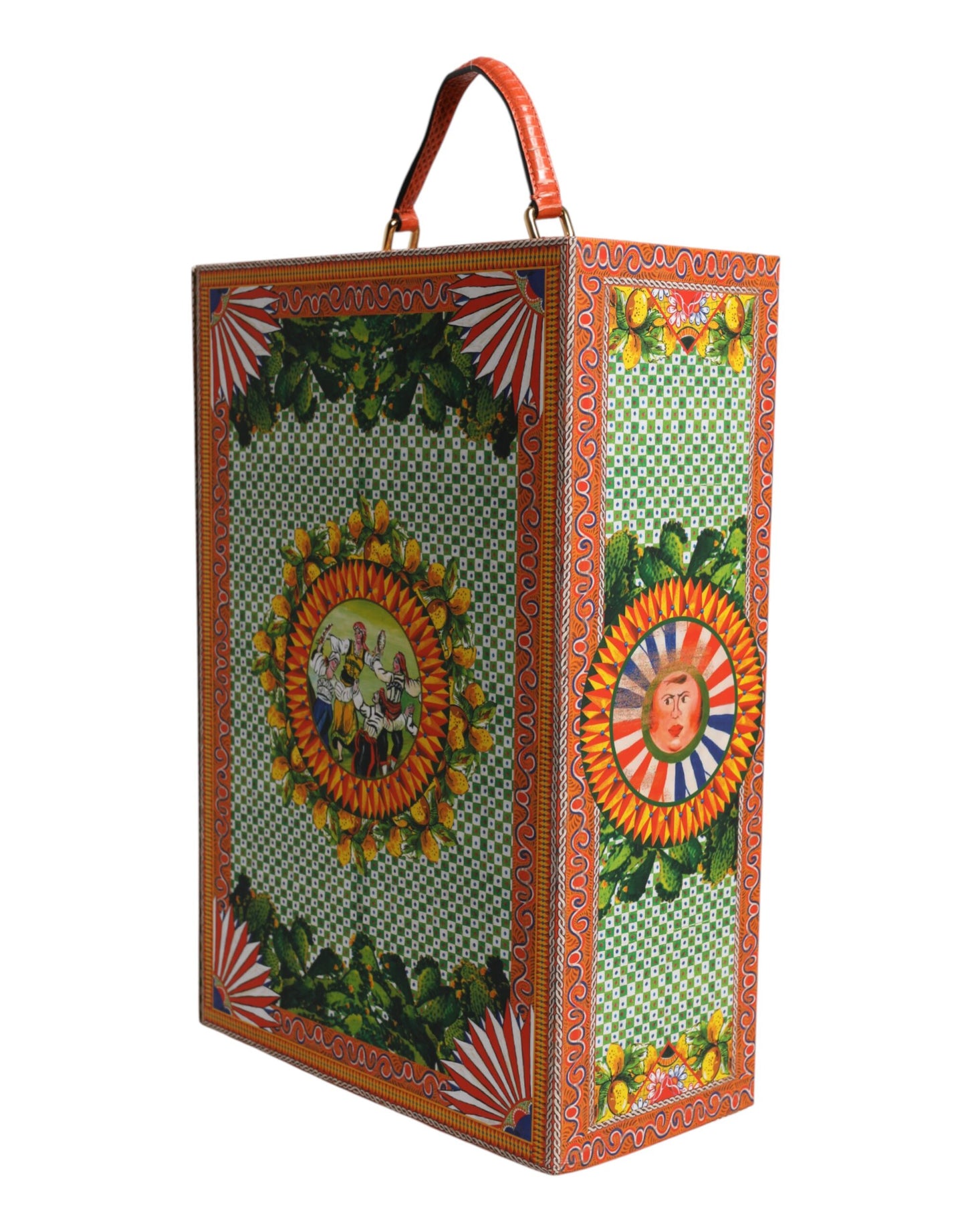 Dolce & Gabbana Schwarzes Kleid Keramik Porzellan Mode Leder Sicily Dolls