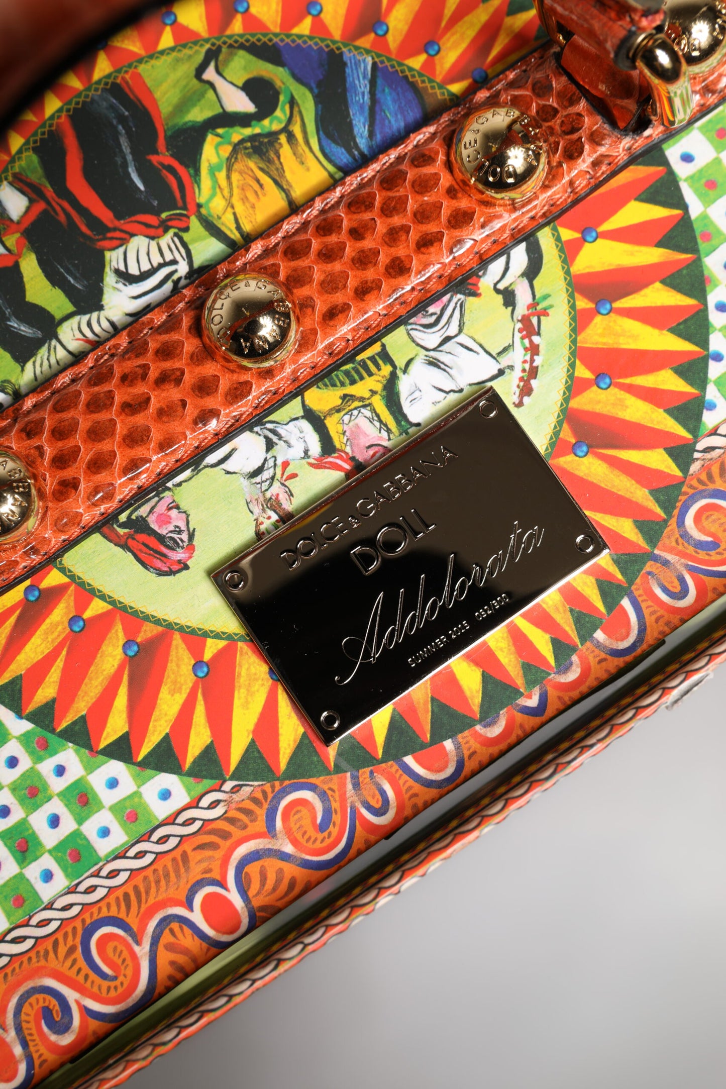 Dolce & Gabbana Schwarzes Kleid Keramik Porzellan Mode Leder Sicily Dolls