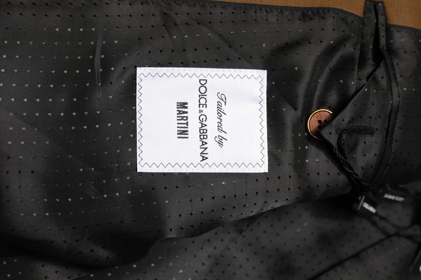 Dolce & Gabbana Brauner MARTINI Einreihiger Mantelblazer