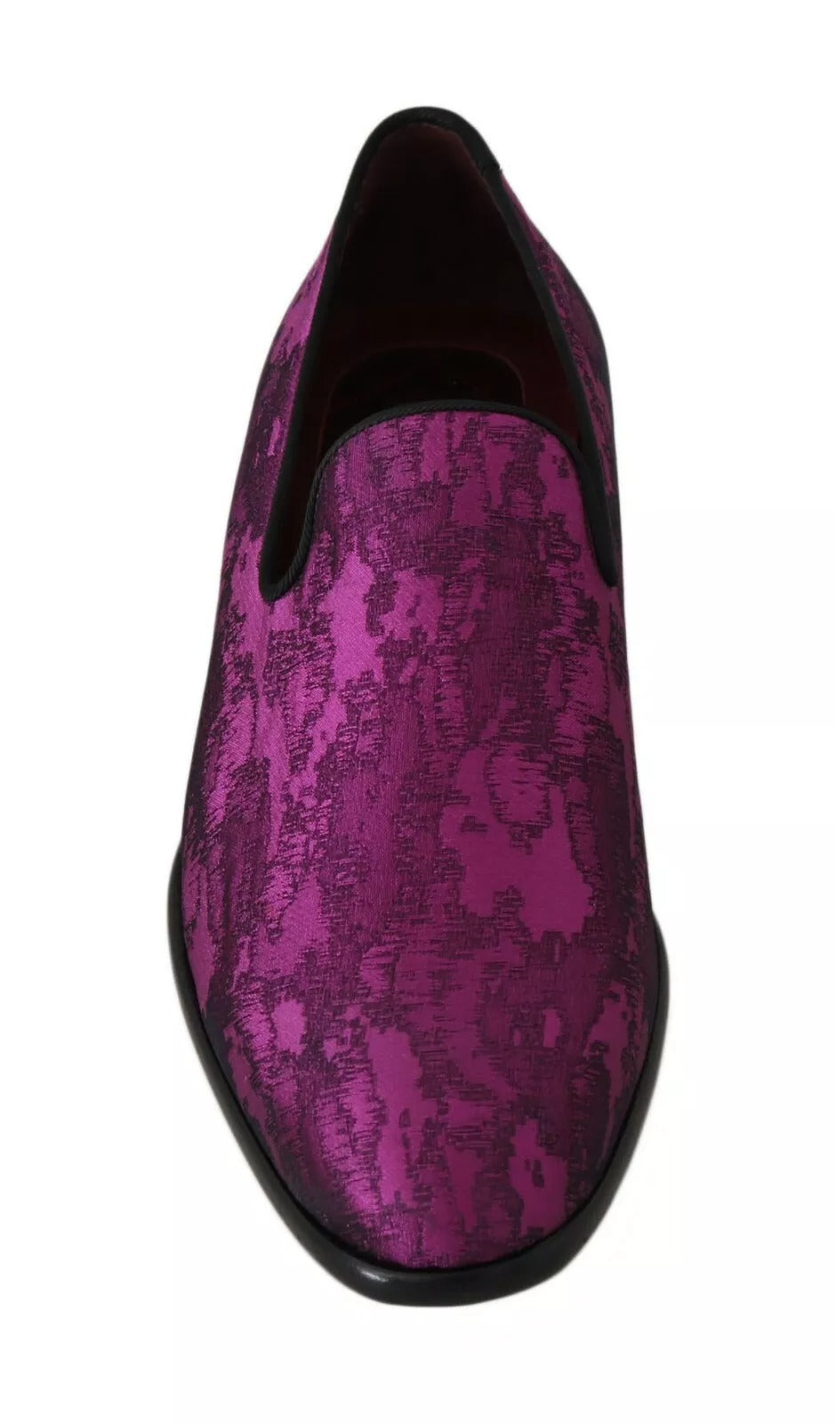 Dolce & Gabbana – Lilafarbene Loafer aus Jacquard, formelle Schuhe