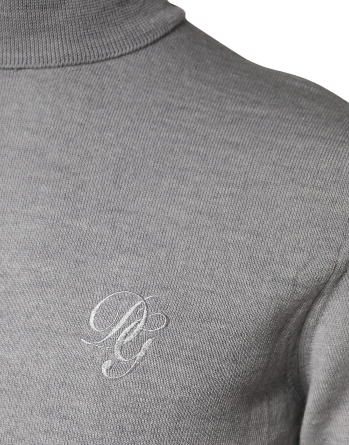 Dolce & Gabbana Grauer Wollstrickpullover für Herren