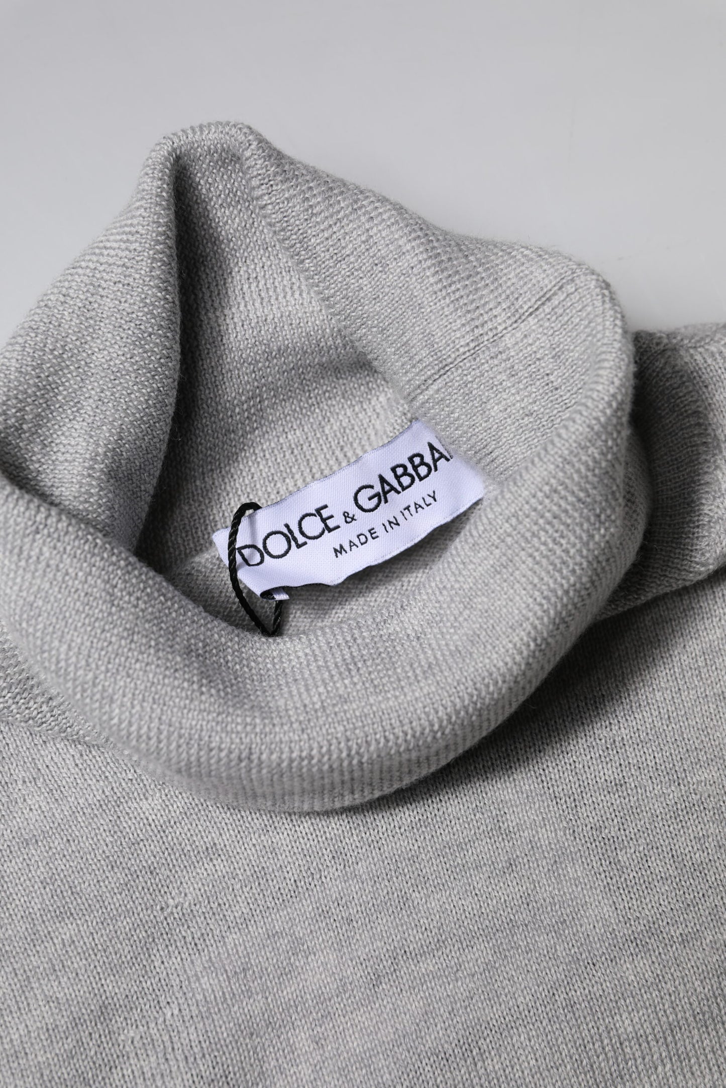 Dolce & Gabbana Grauer Wollstrickpullover für Herren