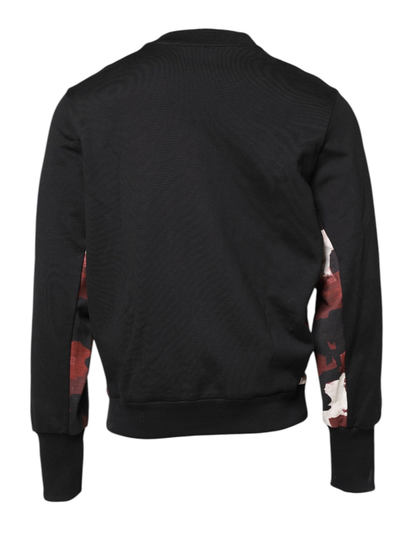 Dolce & Gabbana – Schwarzer Pullover mit Rundhalsausschnitt und Stickerei