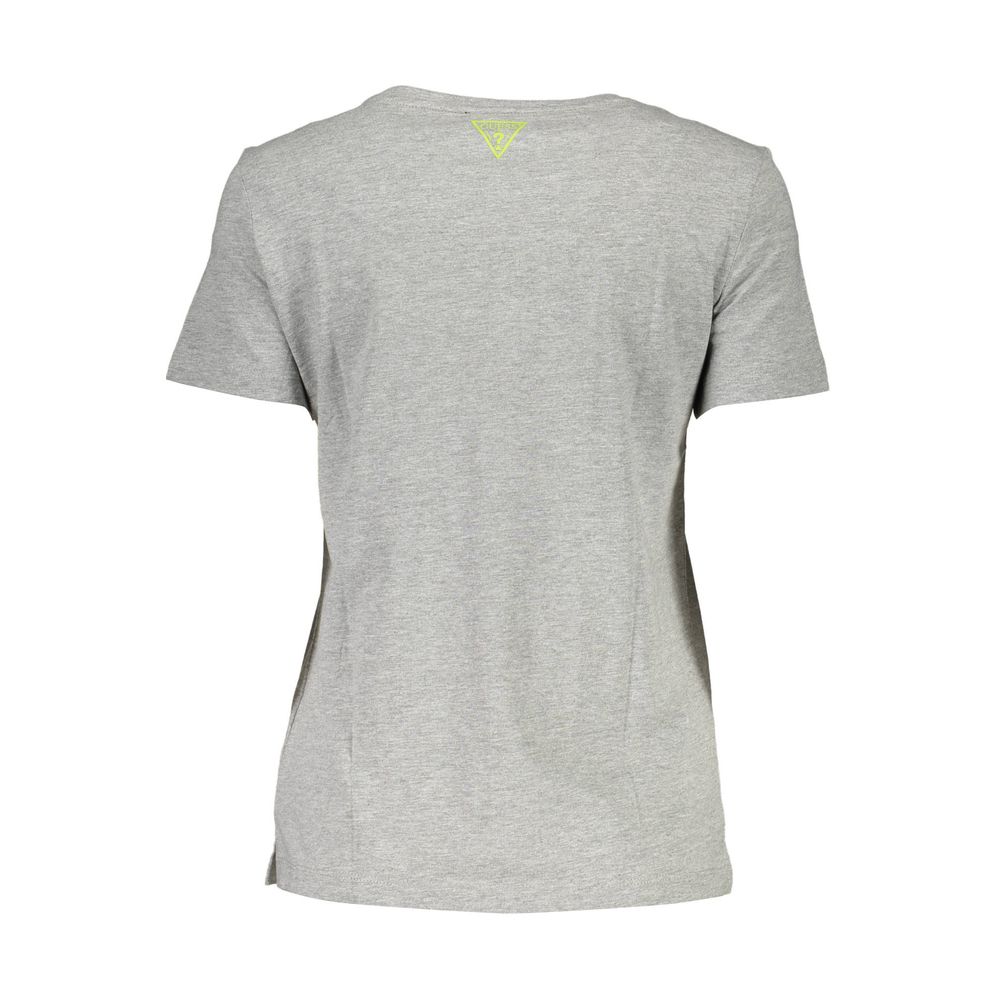 Guess Jeans – Graues Unisex-T-Shirt aus Baumwolle