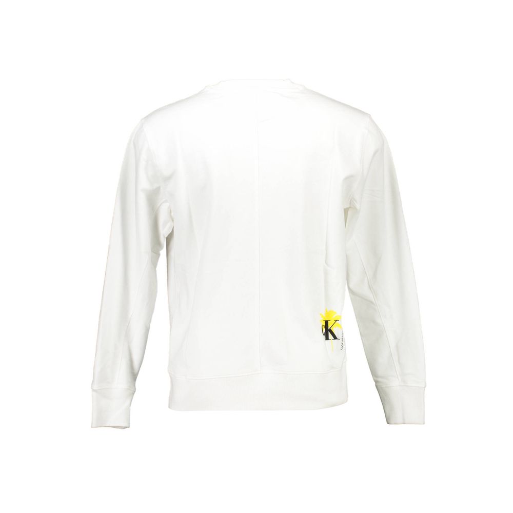 Calvin Klein Unisex-Sweatshirt aus weißer Baumwolle