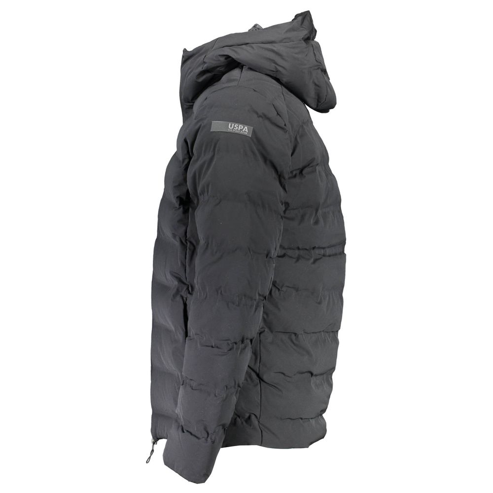 US POLO ASSN. Schwarze Elastan-Herrenjacke