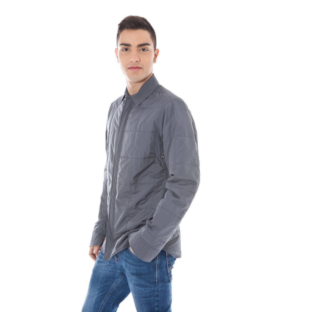 Calvin Klein Graue Polyester Herrenjacke