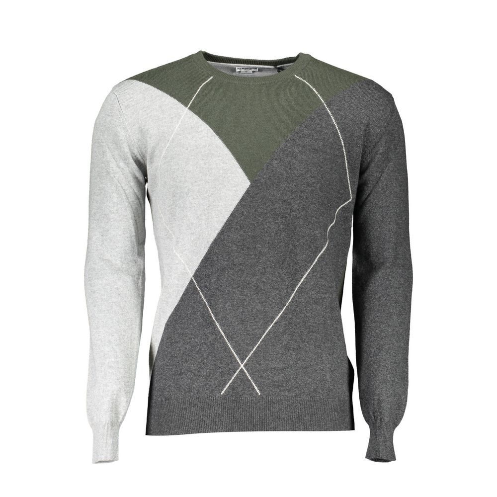 US POLO ASSN. Grauer Wollpullover für Herren