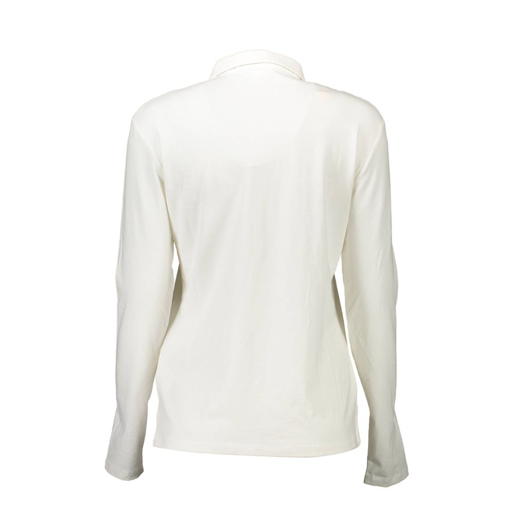 US POLO ASSN. Weißes Damen-Poloshirt aus Baumwolle