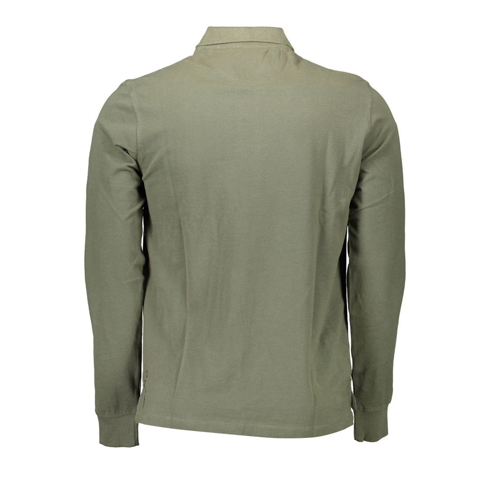 US POLO ASSN. Grünes Poloshirt aus Baumwolle für Herren