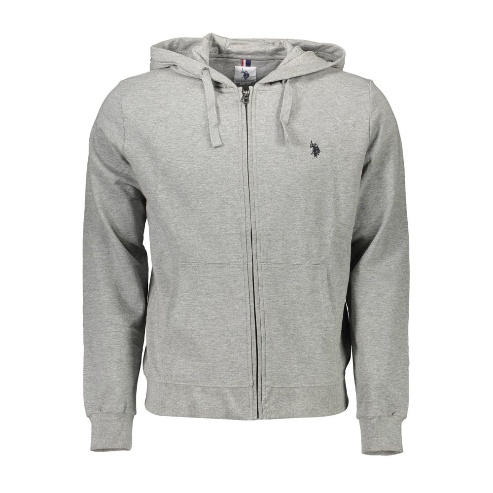 US POLO ASSN. Grauer Baumwollpullover für Herren