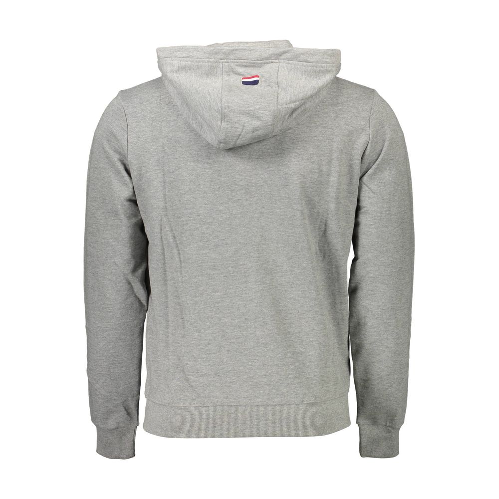 US POLO ASSN. Grauer Baumwollpullover für Herren