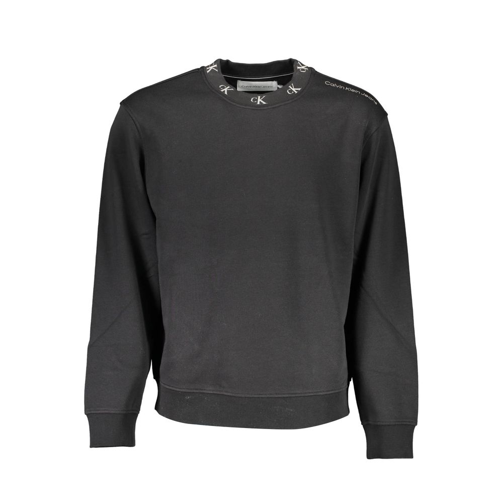 Calvin Klein Herrenpullover aus schwarzer Baumwolle