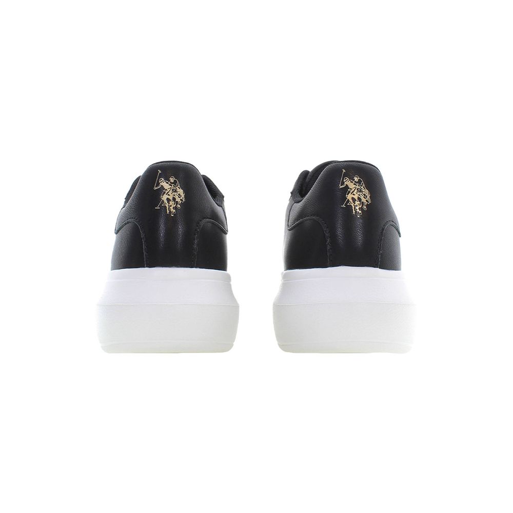 US POLO ASSN. Schwarze Polyester-Damen-Sneaker