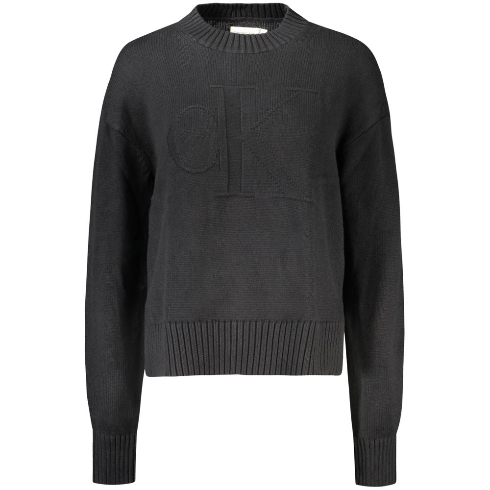Calvin Klein Damenpullover aus schwarzer Baumwolle