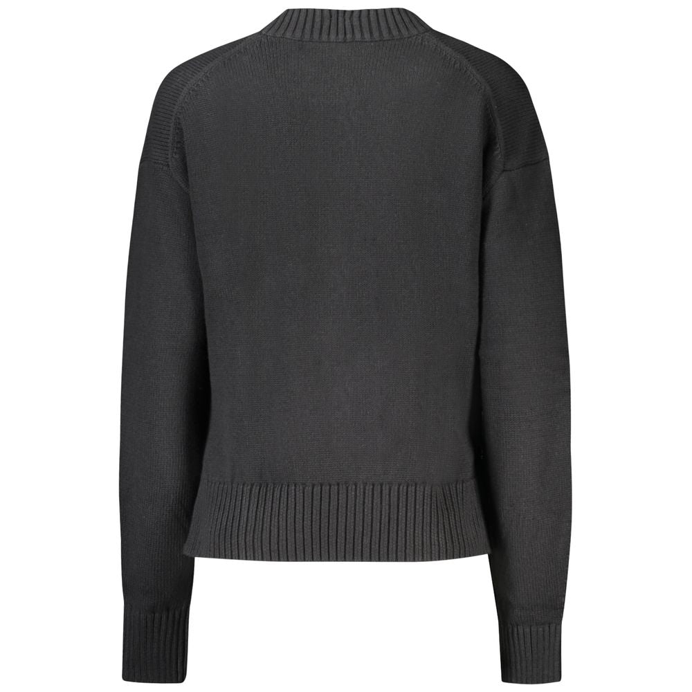 Calvin Klein Damenpullover aus schwarzer Baumwolle