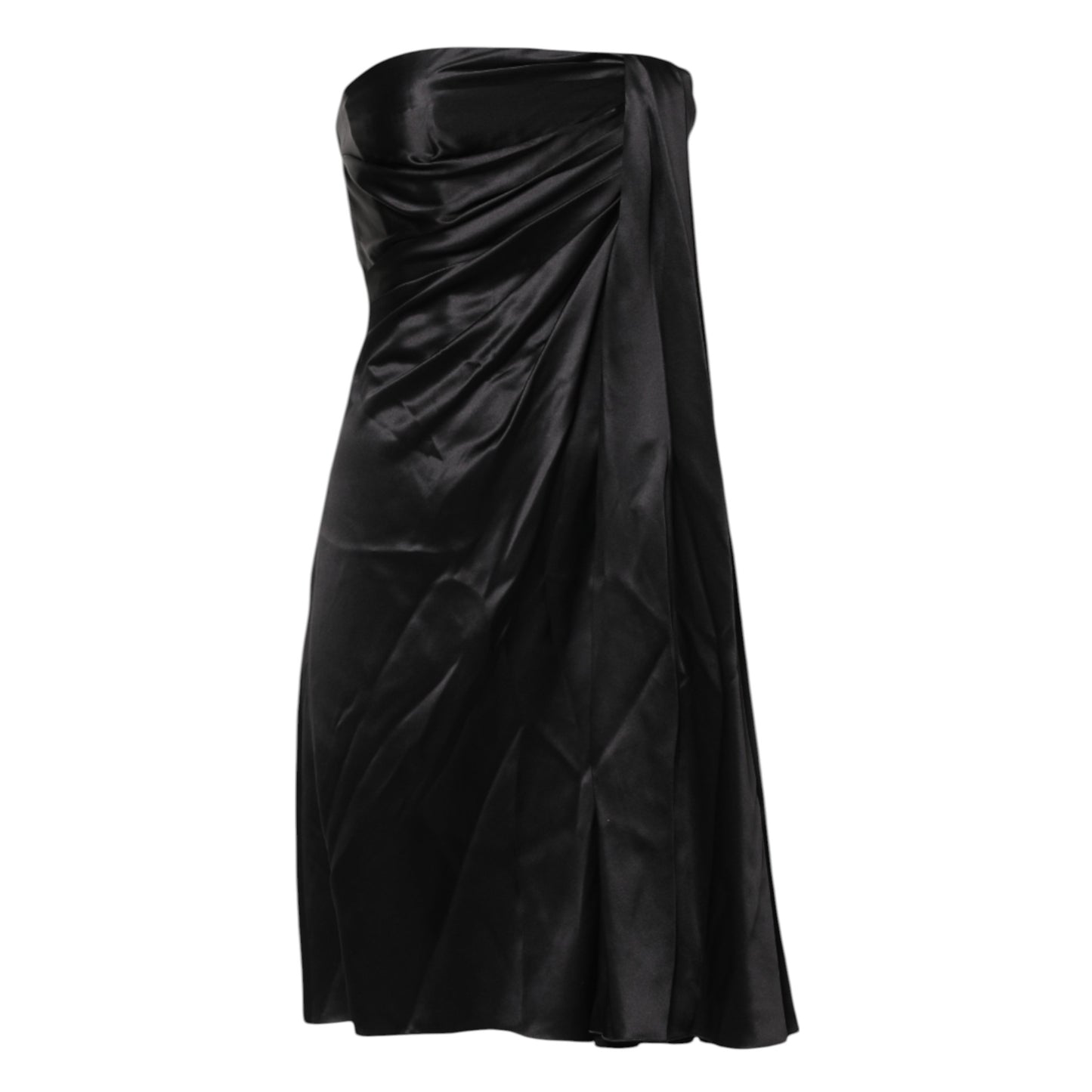 Dolce & Gabbana Schwarzes trägerloses Etui-Minikleid in A-Linie