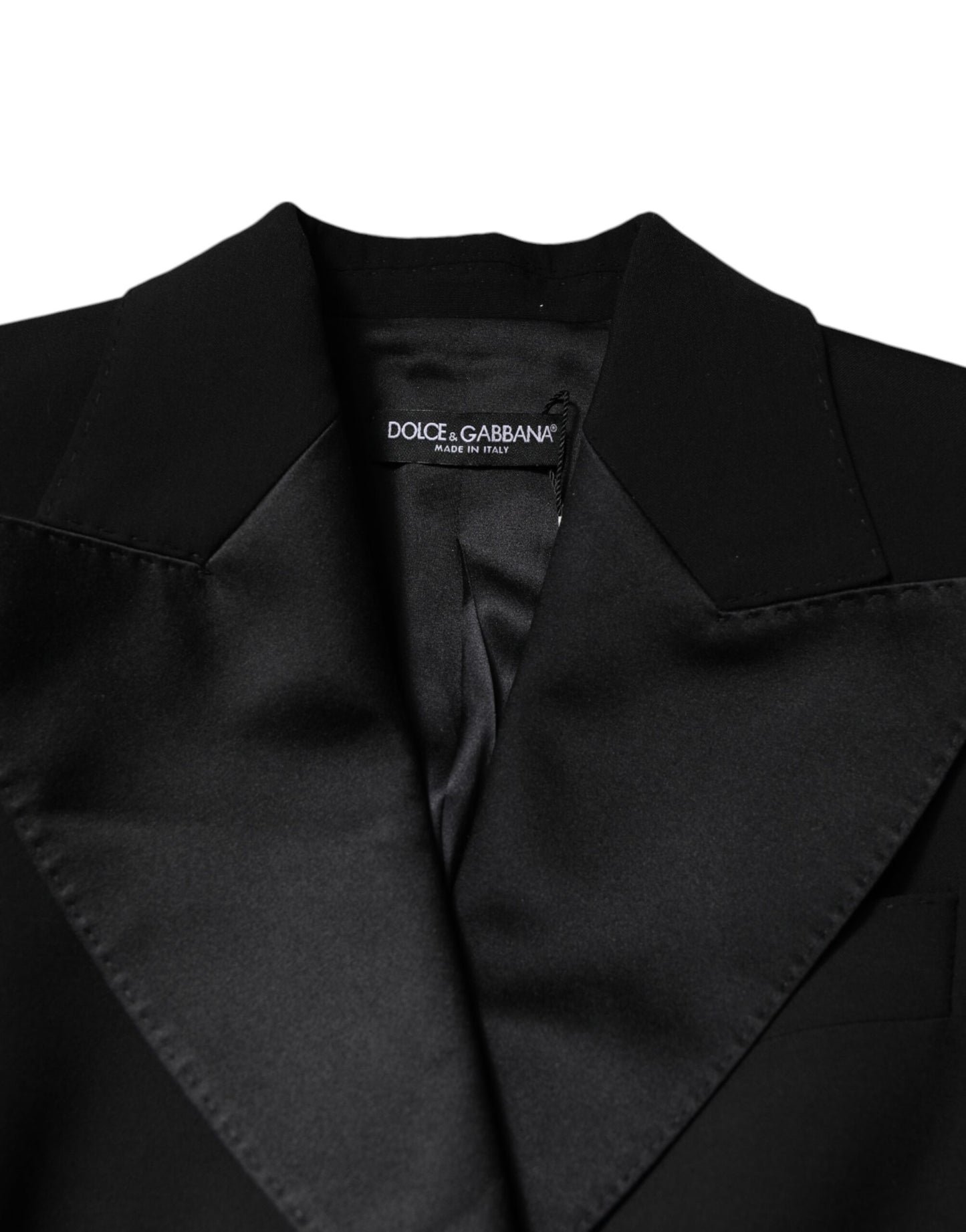 Dolce & Gabbana Schwarzes Woll-Jumpsuit-Kleid Damen Manteljacke