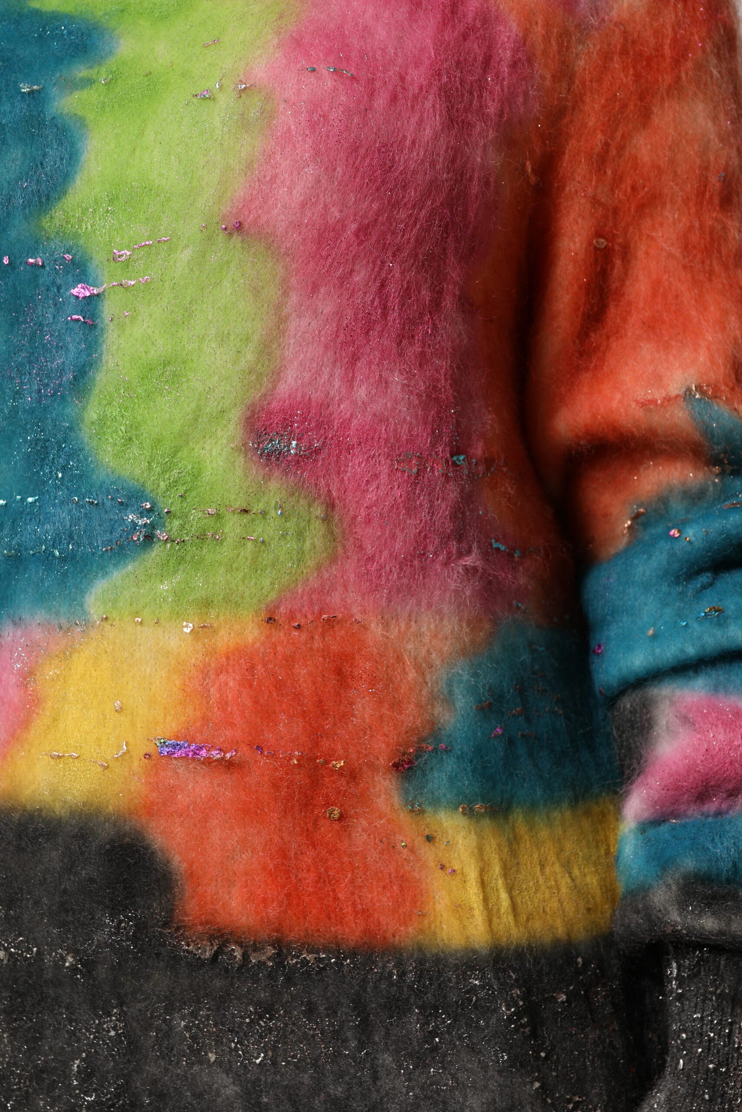 Dolce & Gabbana Mehrfarbiger Rollkragenpullover aus Mohair