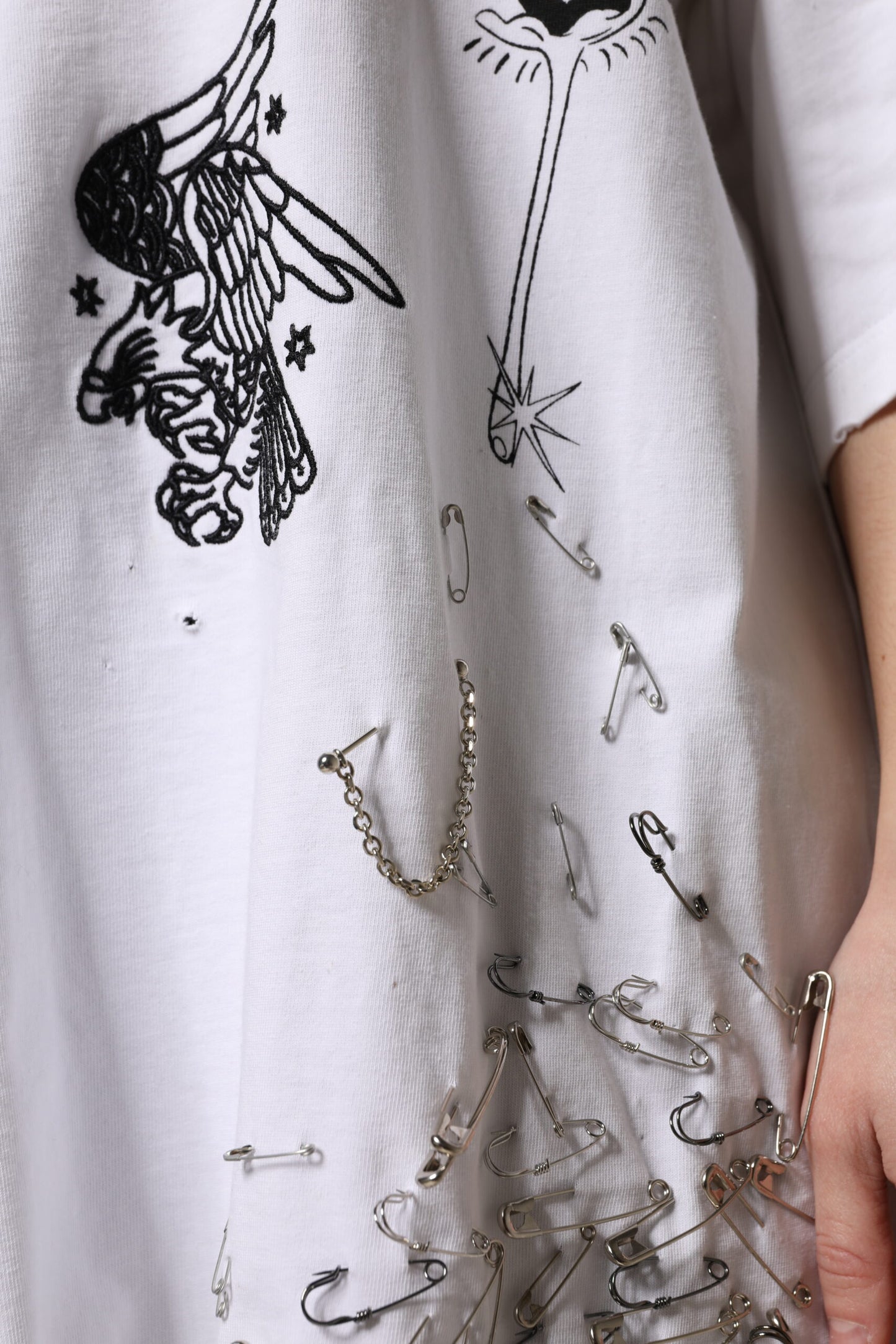 Dolce & Gabbana Weißes Baumwoll-T-Shirt mit DG BLESSED-Aufdruck
