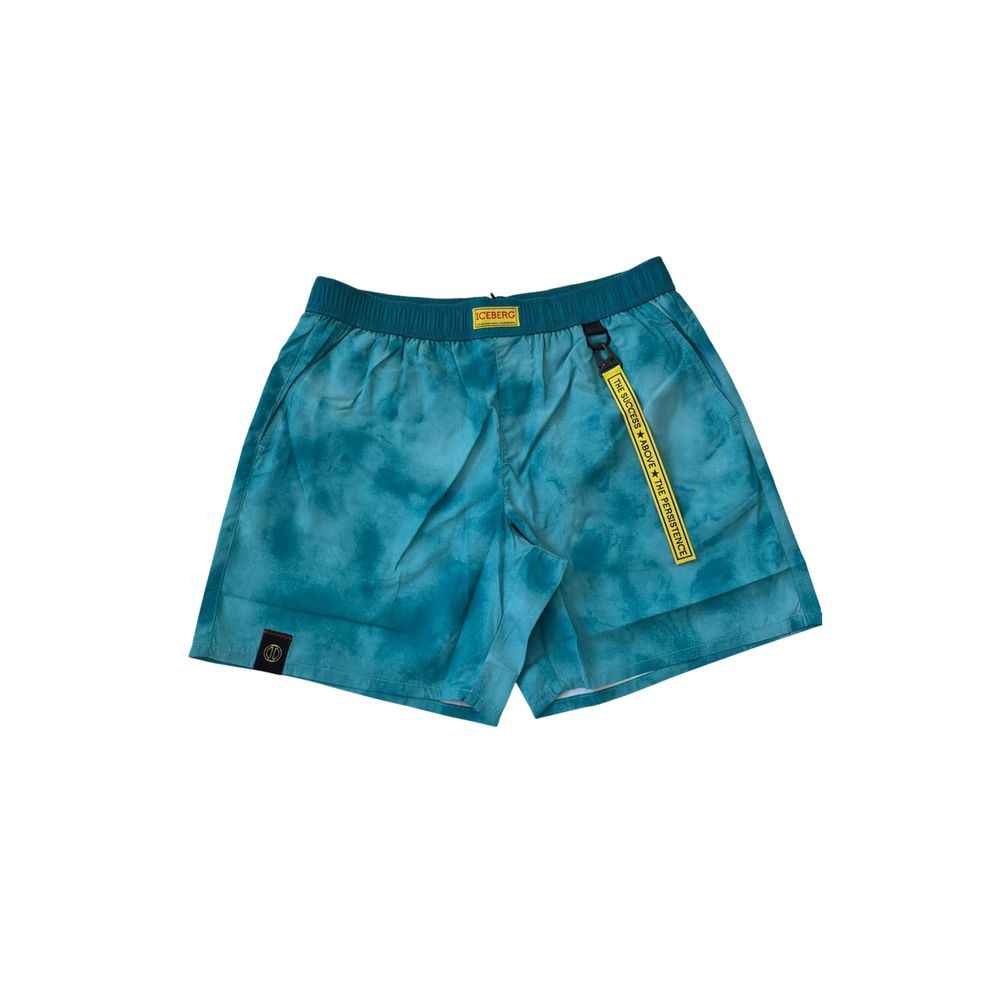 Iceberg Light Blue Polyester Men Swim Shorts