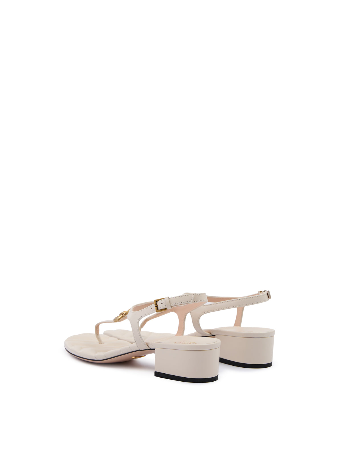 Gucci Mystic Weiße Nappaledersandalen „Charlotte“