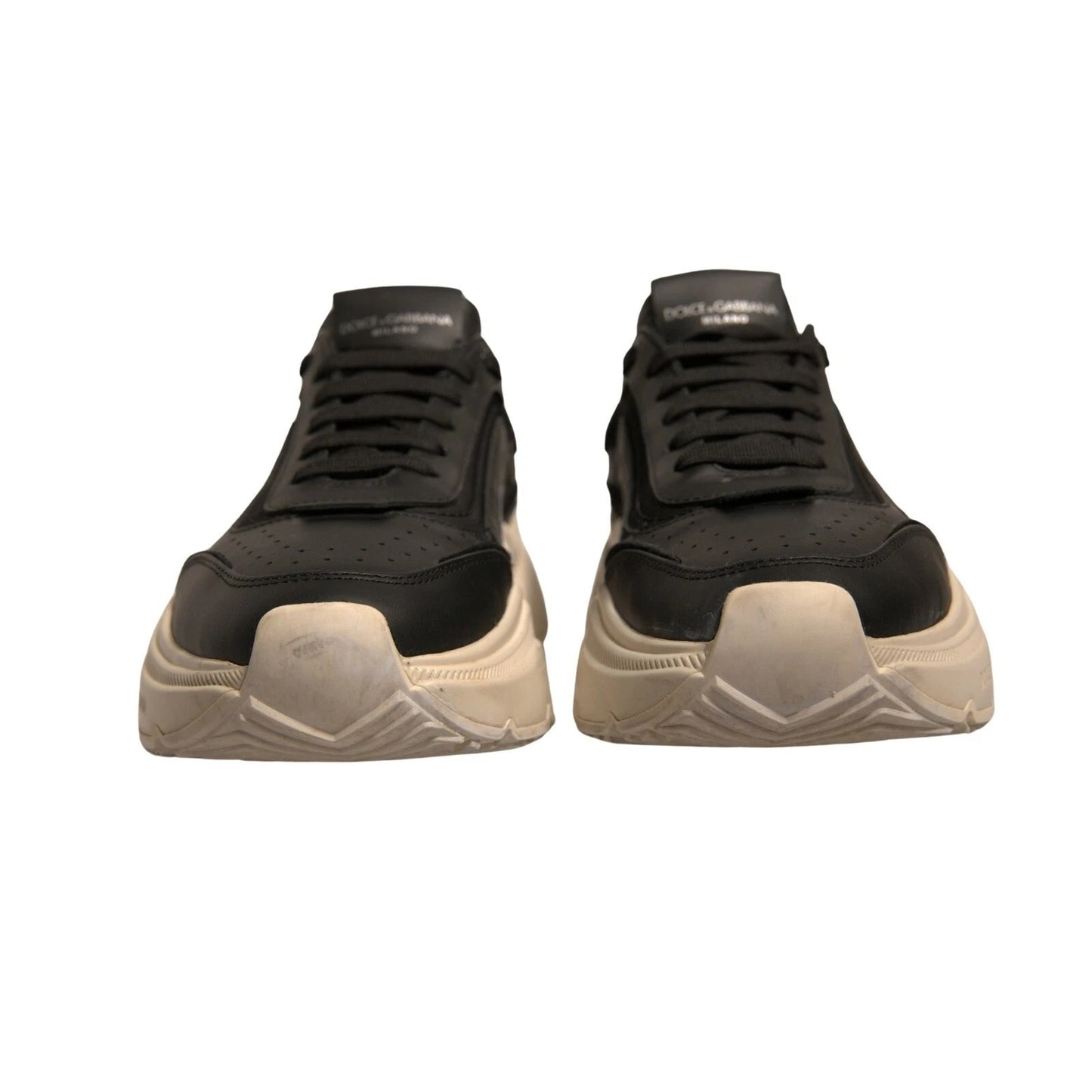 Dolce & Gabbana Schwarz Weiß Daymaster Low Top Sneakers Schuhe