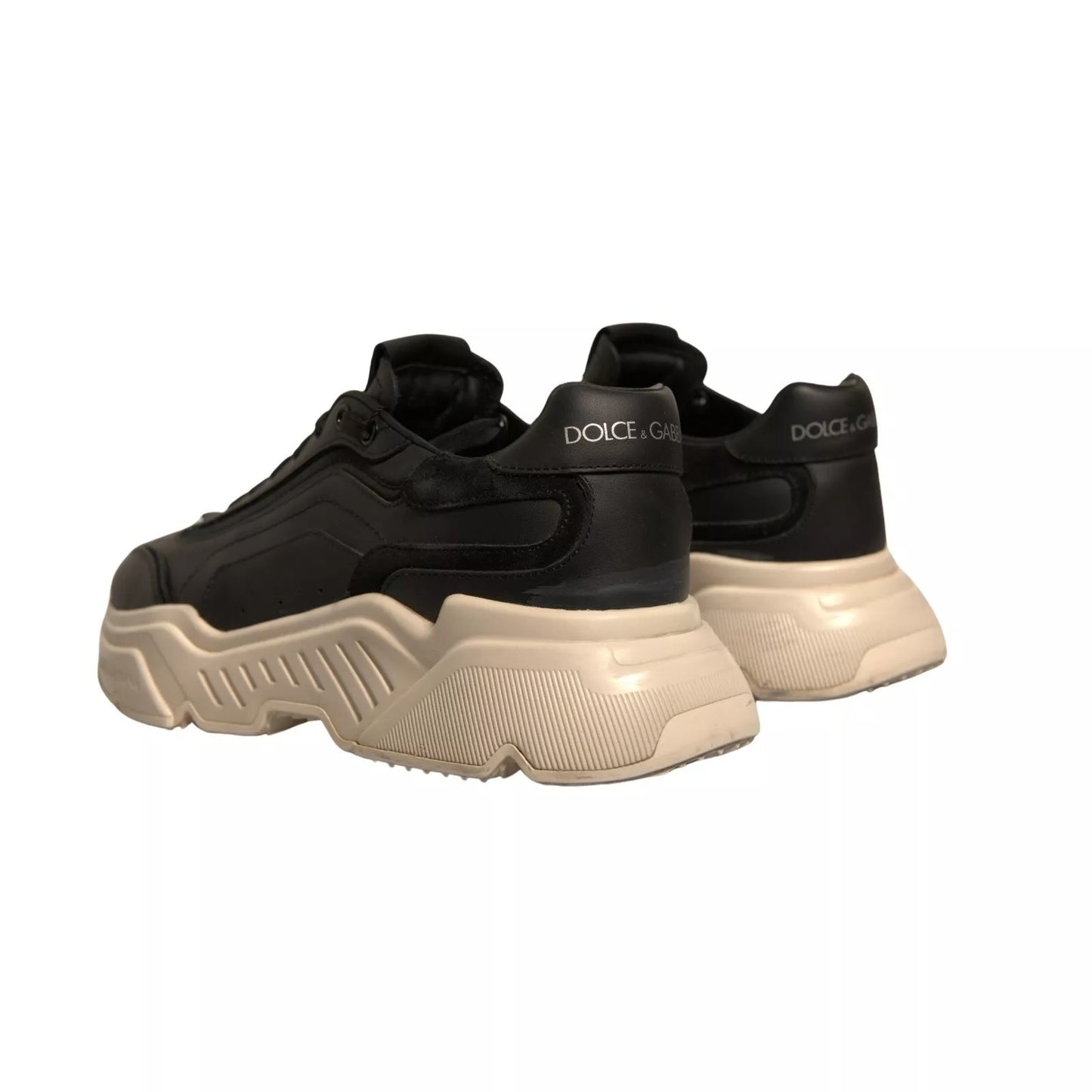 Dolce & Gabbana Schwarz Weiß Daymaster Low Top Sneakers Schuhe