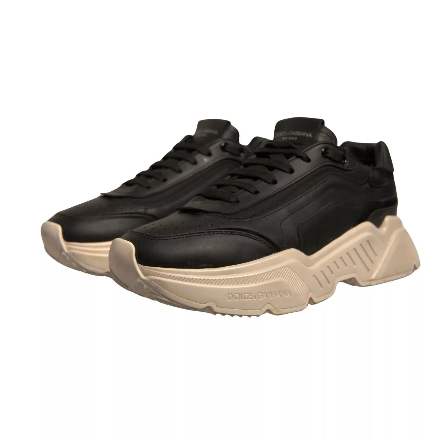 Dolce & Gabbana Schwarz Weiß Daymaster Low Top Sneakers Schuhe