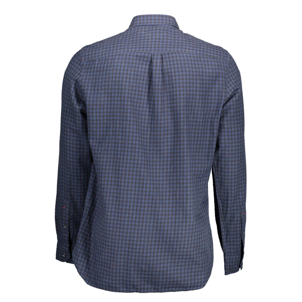 US POLO ASSN. Blue Cotton Men Shirt