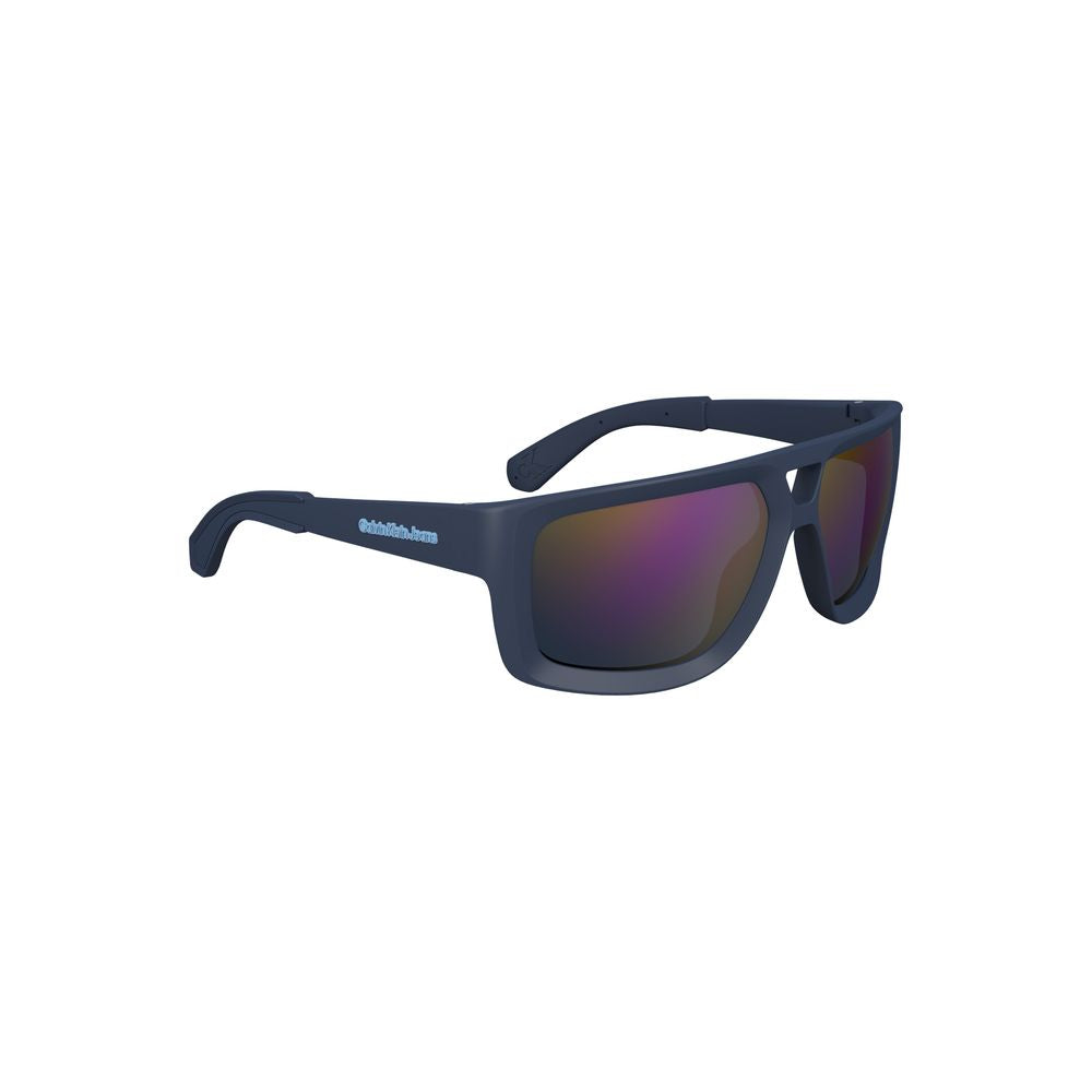 Calvin Klein Herren Sonnenbrille aus Kunststoff, Blau
