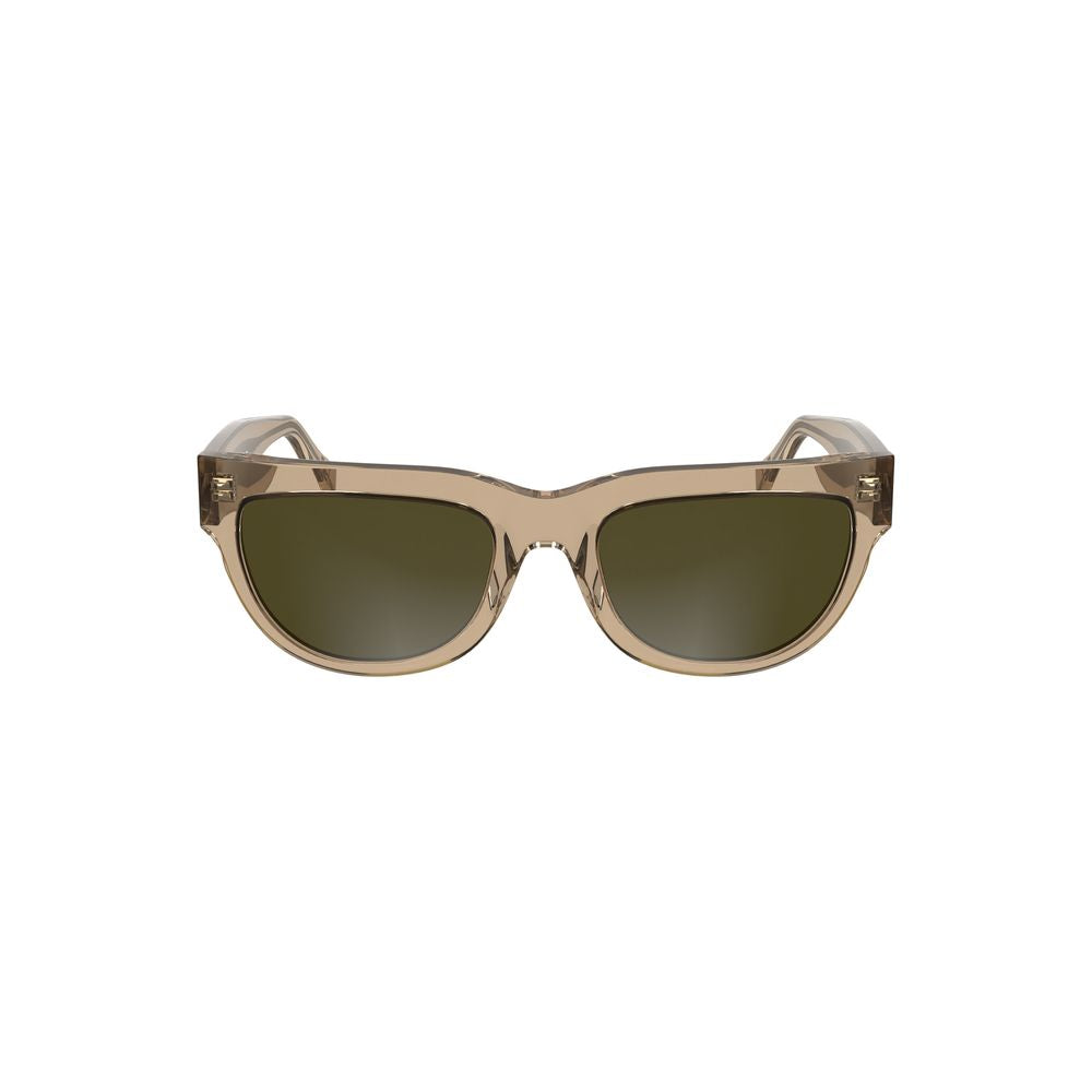 Calvin Klein – Braune Acetat-Sonnenbrille für Damen
