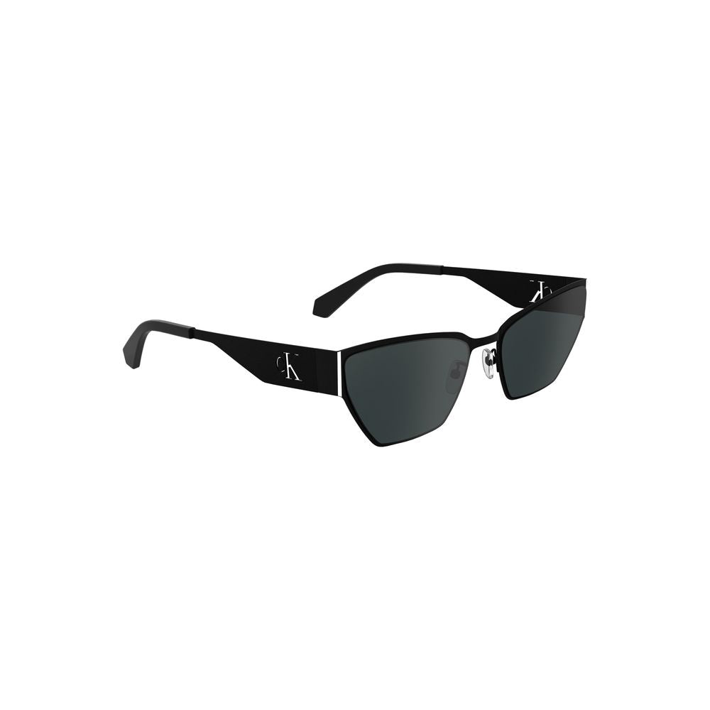 Calvin Klein Damen Sonnenbrille in Schwarz aus Metall
