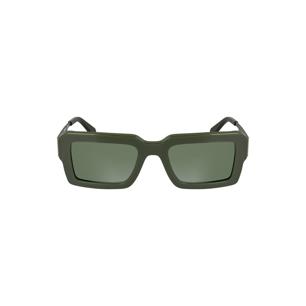 Calvin Klein – Grüne Acetat-Sonnenbrille für Damen