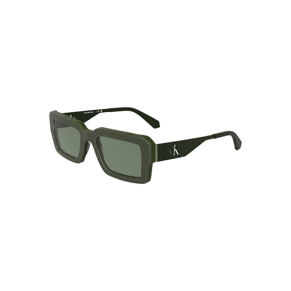 Calvin Klein – Grüne Acetat-Sonnenbrille für Damen