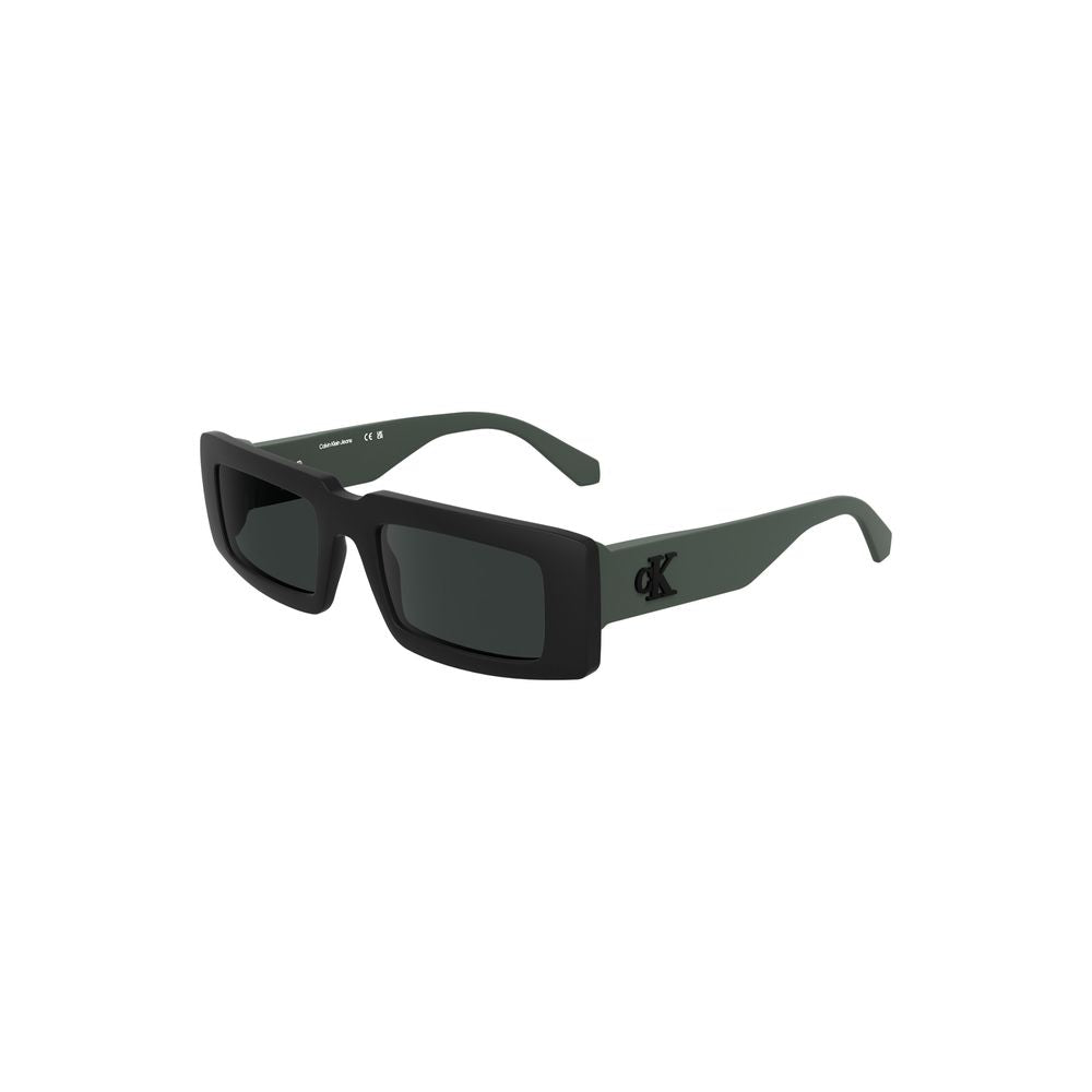 Calvin Klein – Schwarze Sonnenbrille aus biobasiertem Stoff