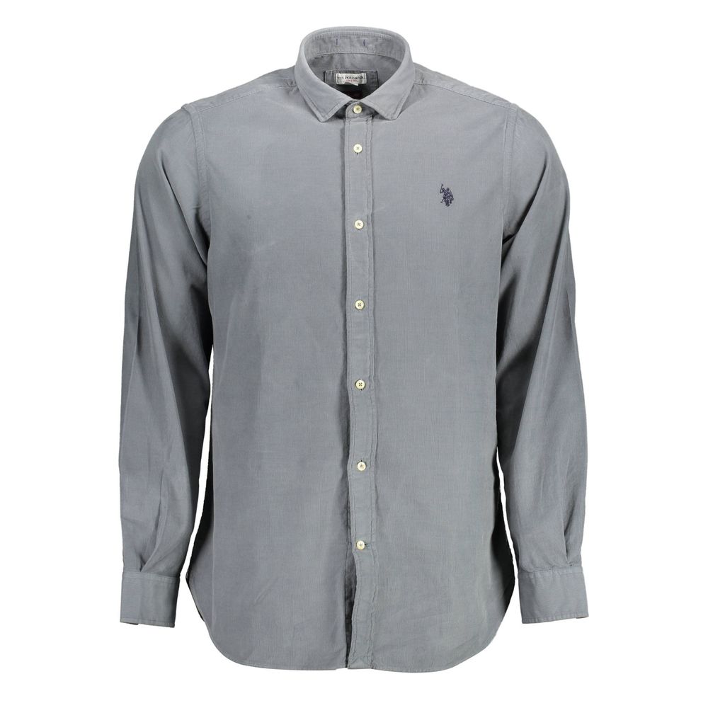 US POLO ASSN. Blue Cotton Men Shirt