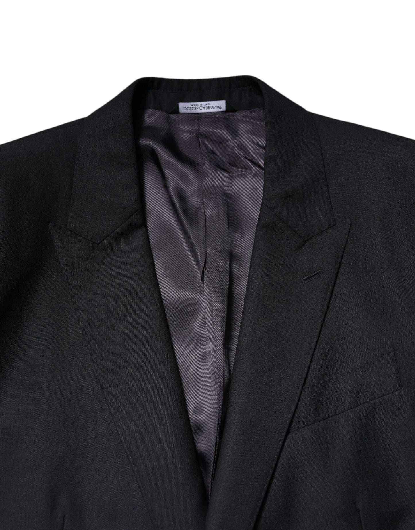 Dolce & Gabbana Dunkelblaue MARTINI Wollblazer-Manteljacke