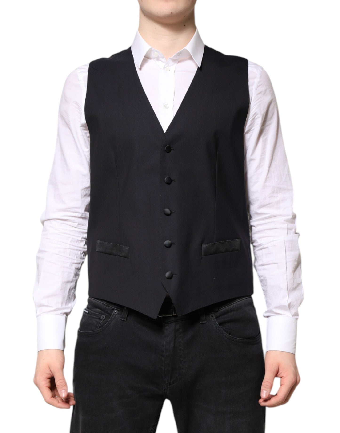 Dolce & Gabbana – Dunkelblauer MARTINI-Wollanzug, 2-teilige Jacke