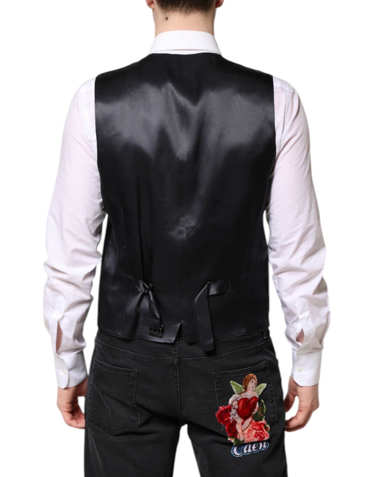 Dolce & Gabbana – Dunkelblauer MARTINI-Wollanzug, 2-teilige Jacke