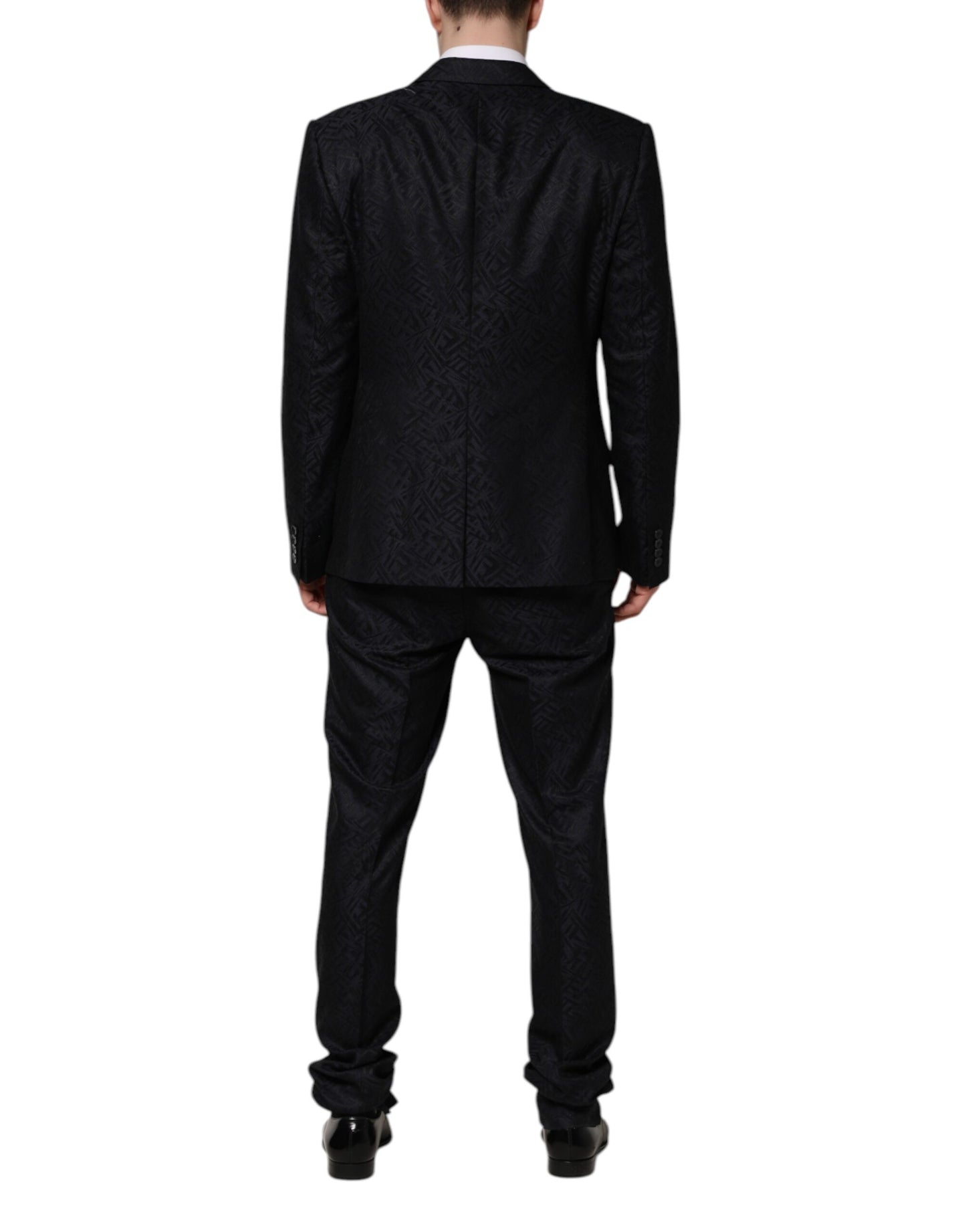 Dolce & Gabbana – Schwarzer MARTINI King Skeleton 2-teiliger Anzug