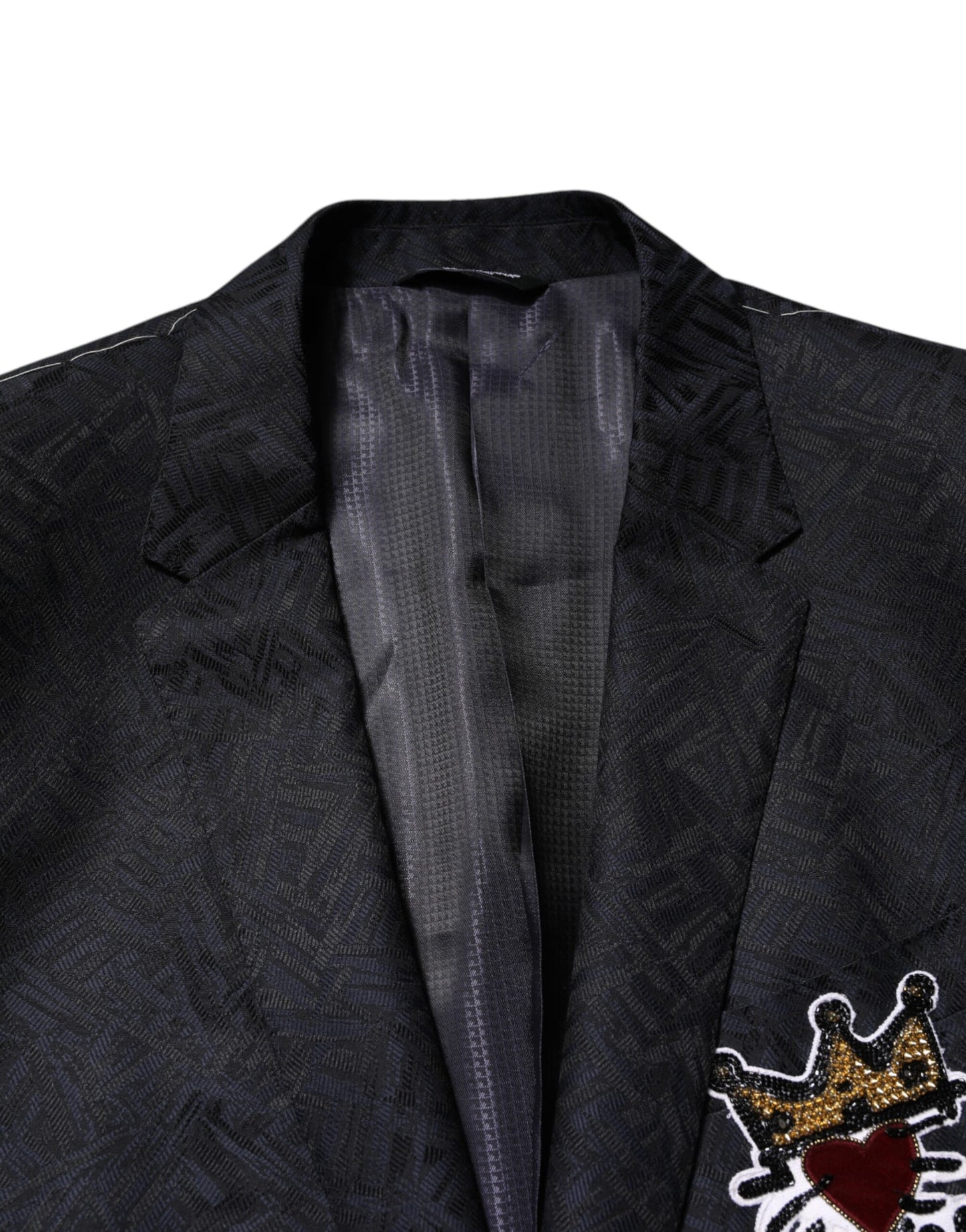 Dolce & Gabbana – Schwarzer MARTINI King Skeleton 2-teiliger Anzug