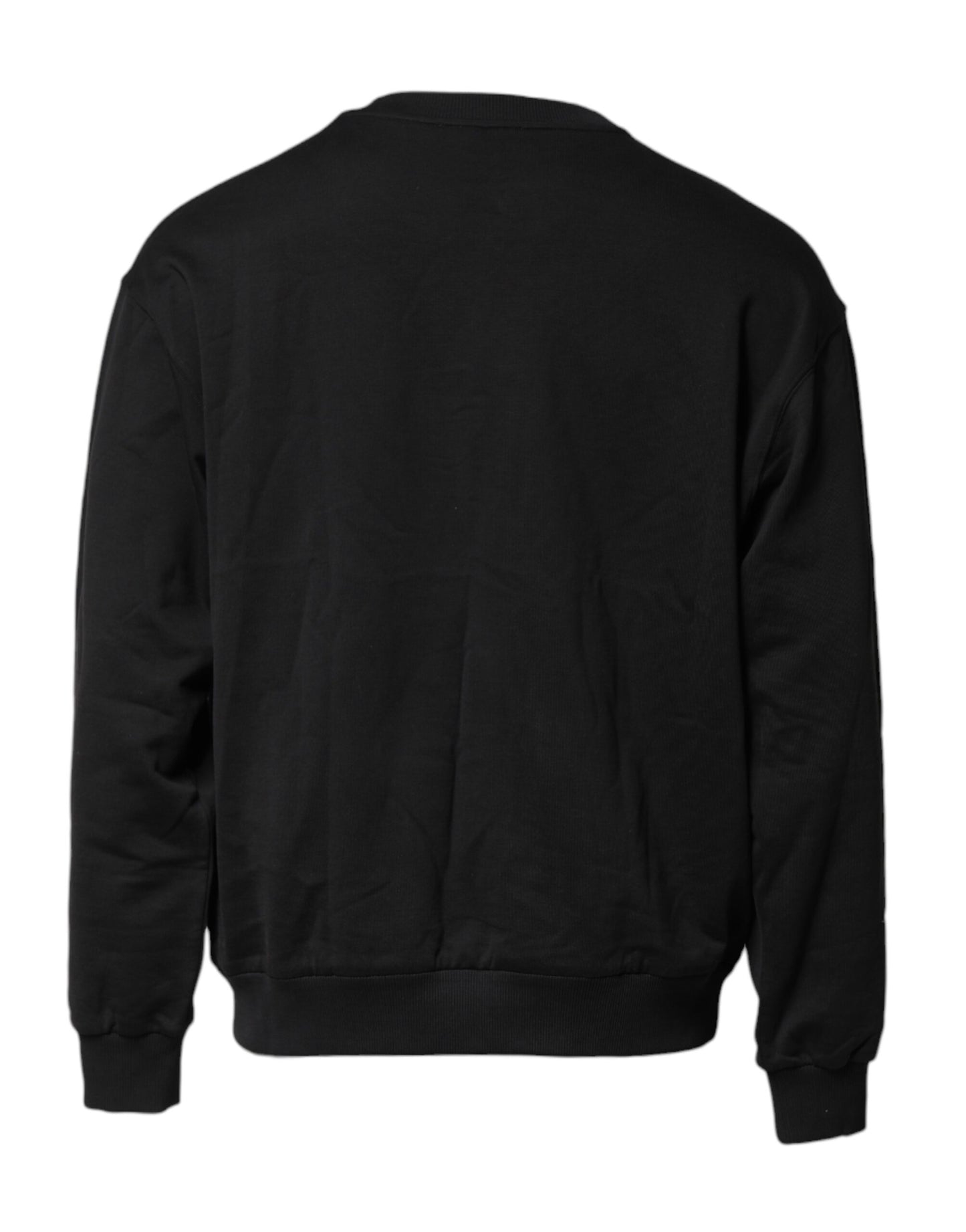 Dolce & Gabbana – Schwarzes Sweatshirt mit Rundhalsausschnitt und DG-Logo