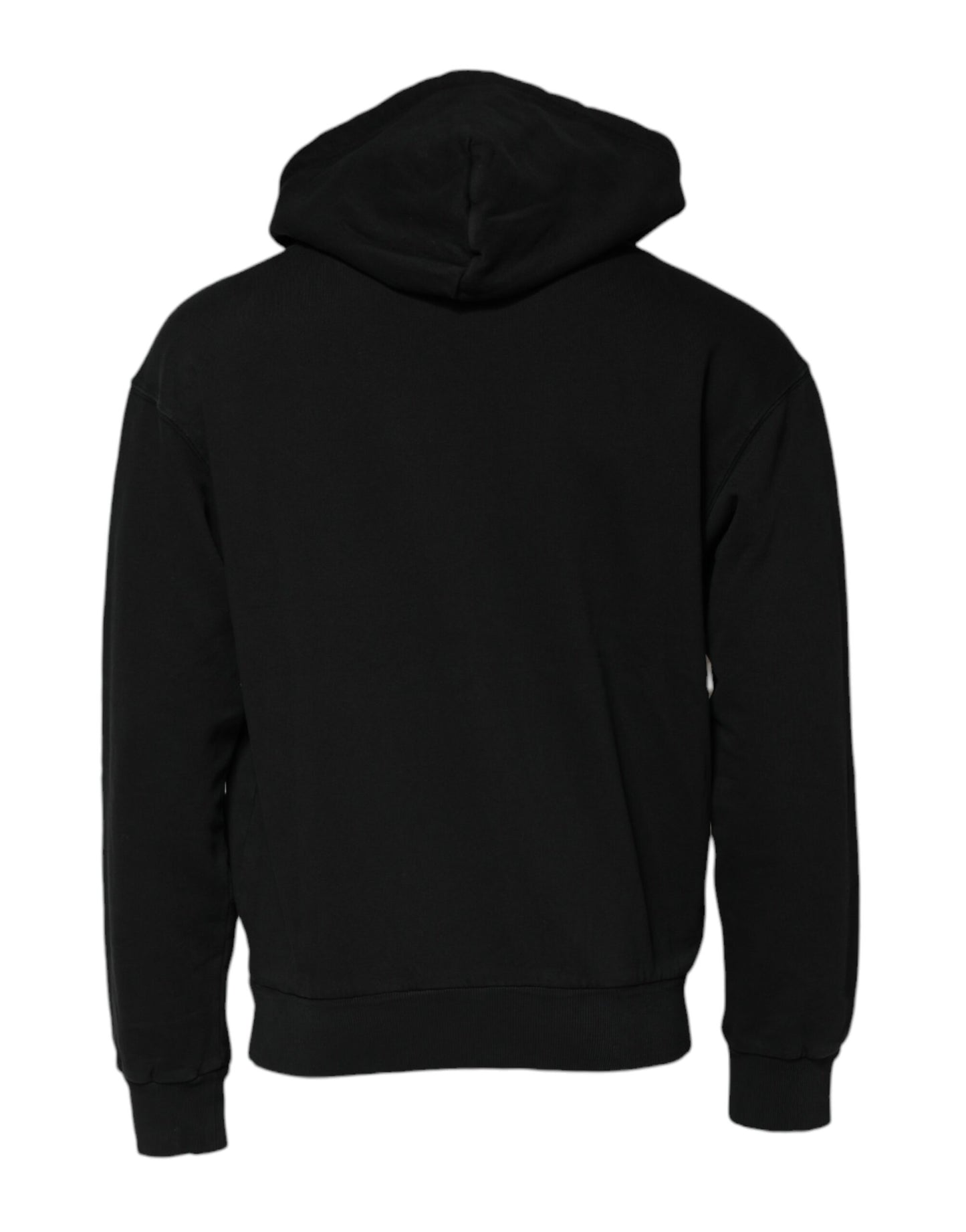 Dolce & Gabbana Schwarzes Logo Full Zip Kapuzenpullover Herren