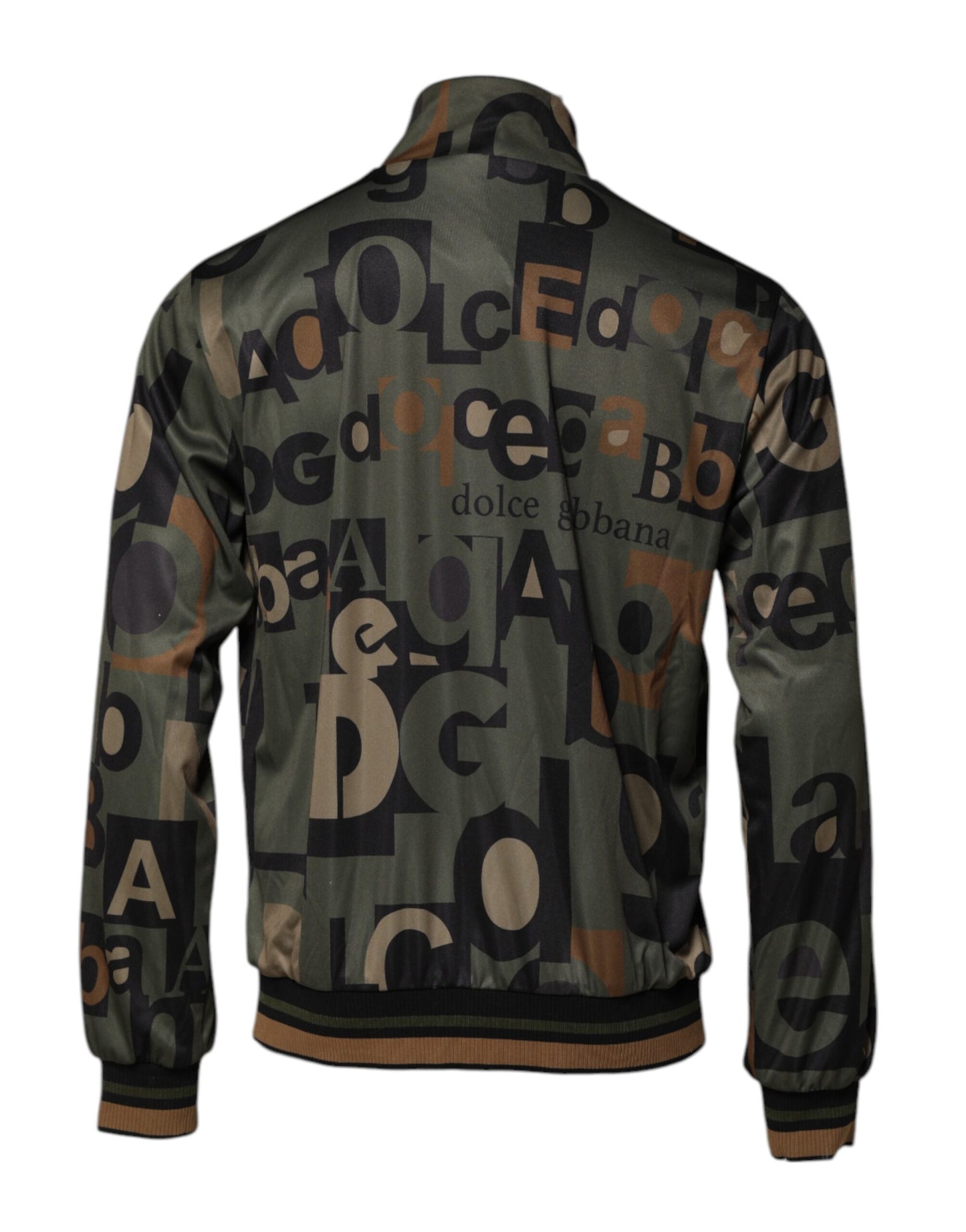 Dolce & Gabbana – Bomberpullover mit durchgehendem Reißverschluss und mehrfarbigem Logo für Herren