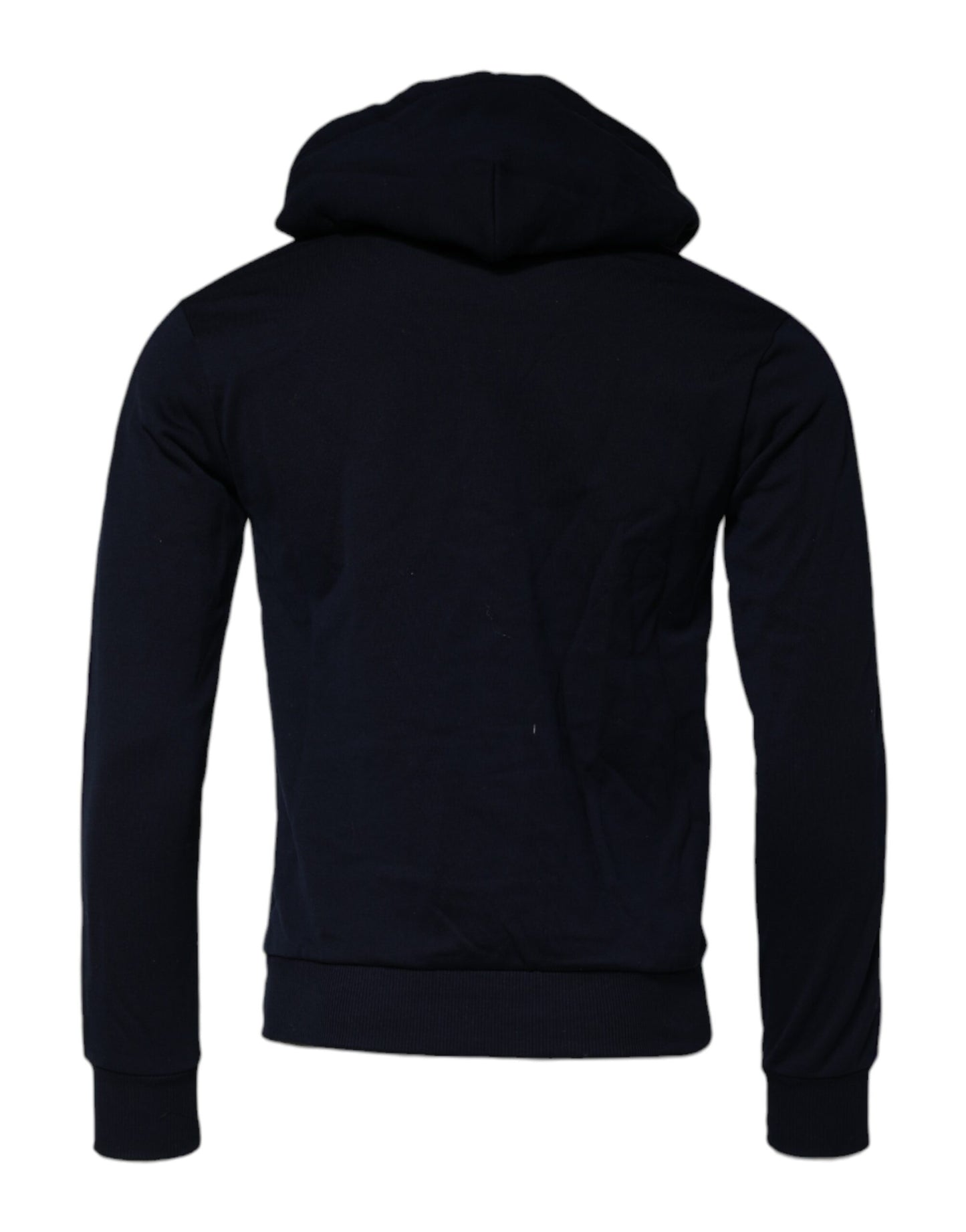 Dolce & Gabbana – Schwarzes Sweatshirt mit Kapuze aus Baumwolle mit Krone