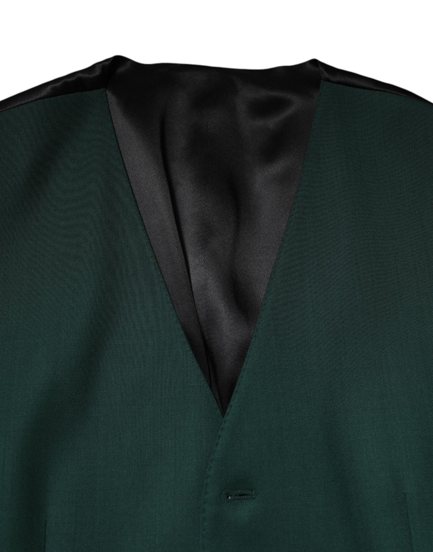 Dolce & Gabbana Grüne Wollweste für formelle Herren