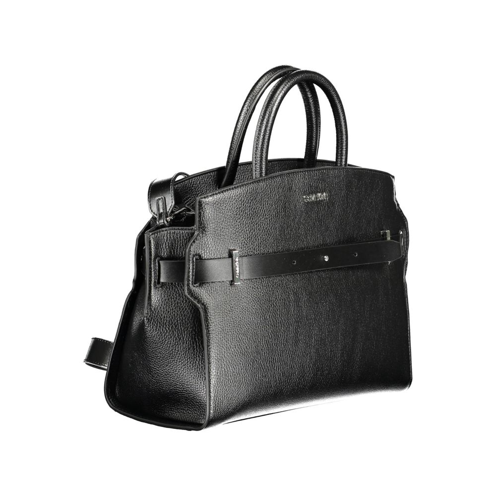 Calvin Klein Damenhandtasche aus Polyethylen, Schwarz