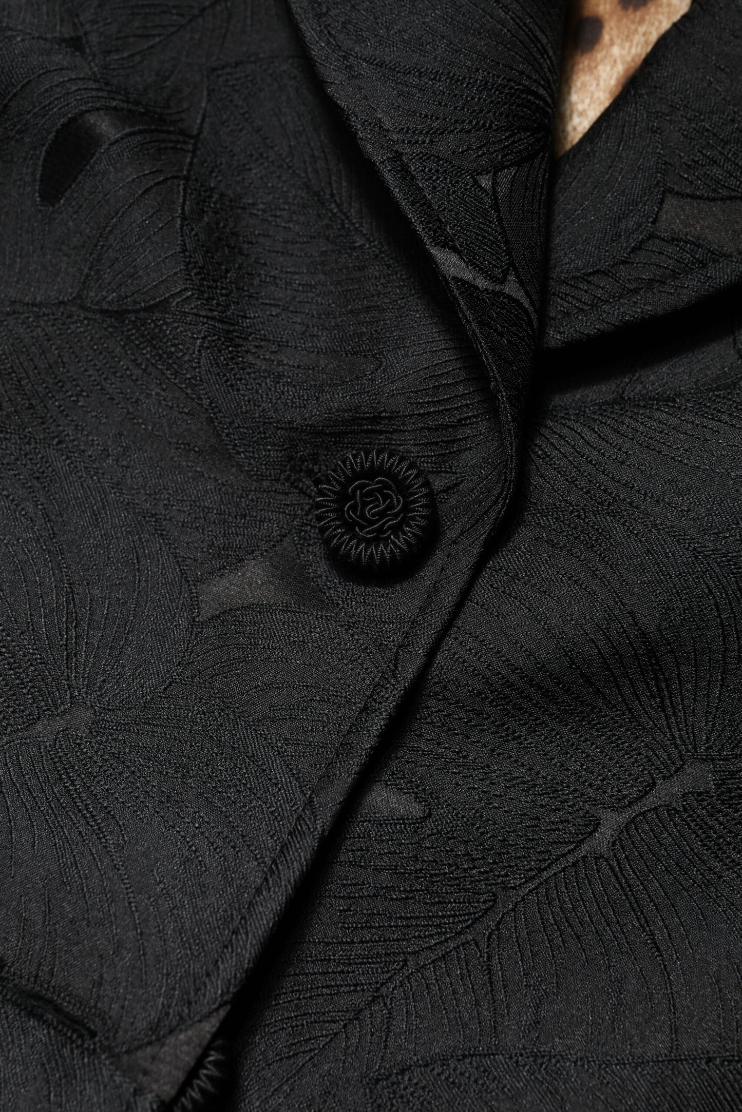 Dolce & Gabbana – Schwarze, einreihige Trenchcoat-Jacke