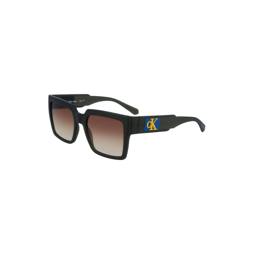 Calvin Klein Braune Kunststoff-Sonnenbrille für Damen